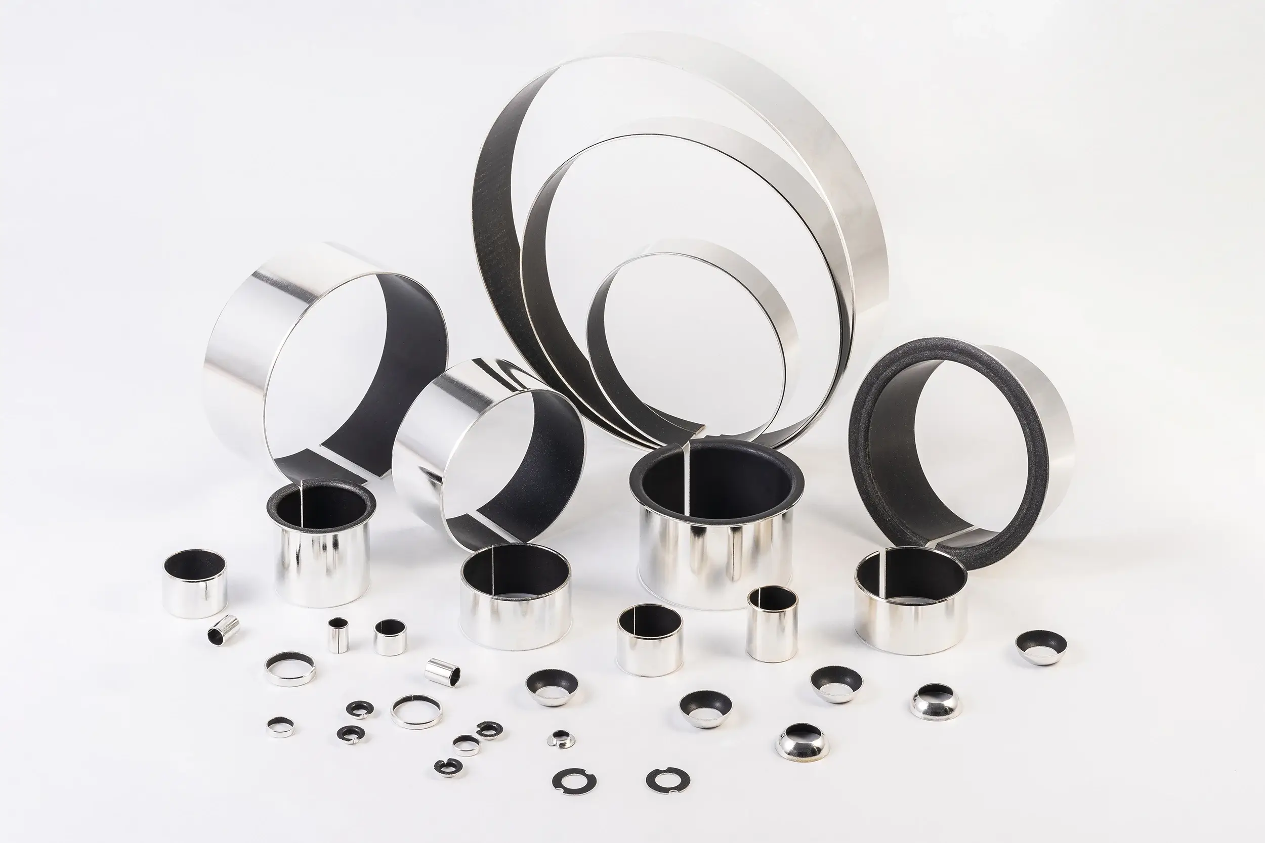 Industrial valve stem bushing installed in a high-performance butterfly valve assembly